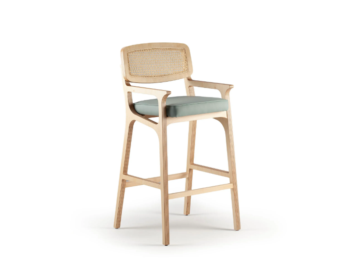 KARL - High wooden stool with armrests _ Mambo Unlimited Ideas